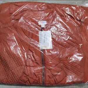 LuLaRoe Women's Quilted Vest - Rust